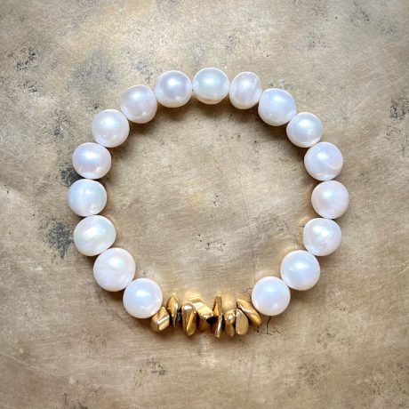Bransoletka z naturalnych pereł