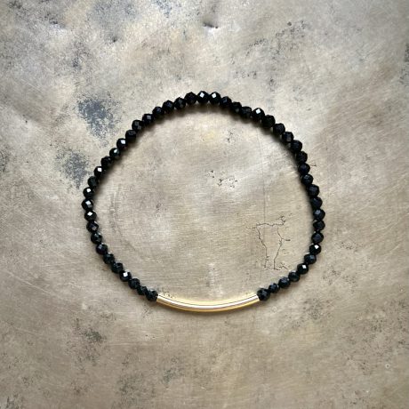 Bransoletka z czarnego turmalinu