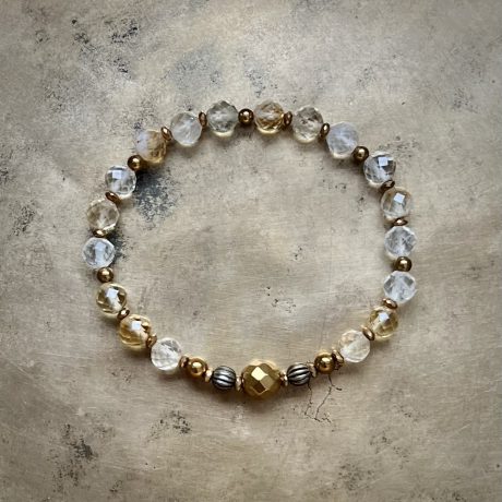 Bransoletka z cytrynów z hematytem