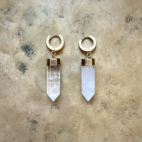 Kolczyki z Kryształem Górskim