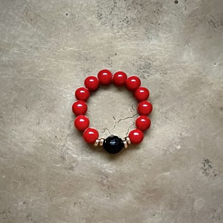 Pierścionek z Jaspisu Czerwonego